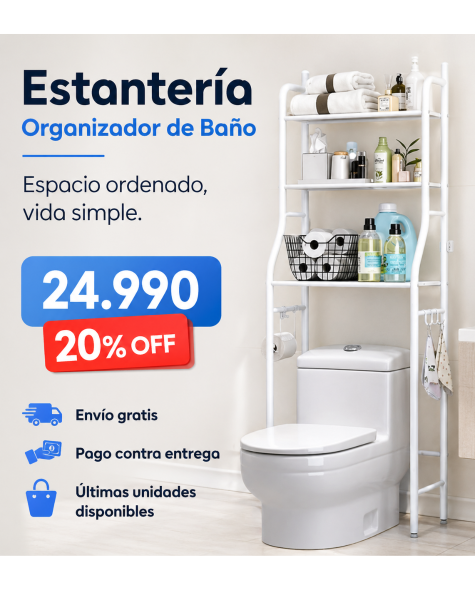 Rack Organizador de Baño