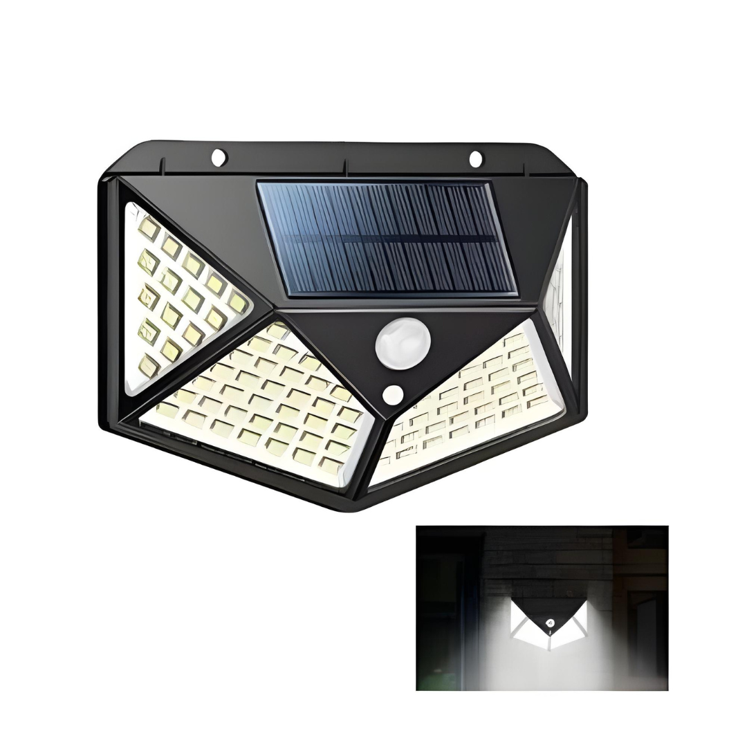 Aplique Solar led de 4 caras 2x1