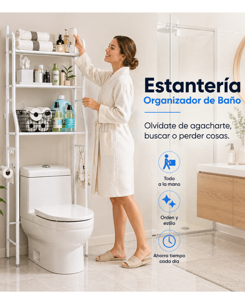 Rack Organizador de Baño