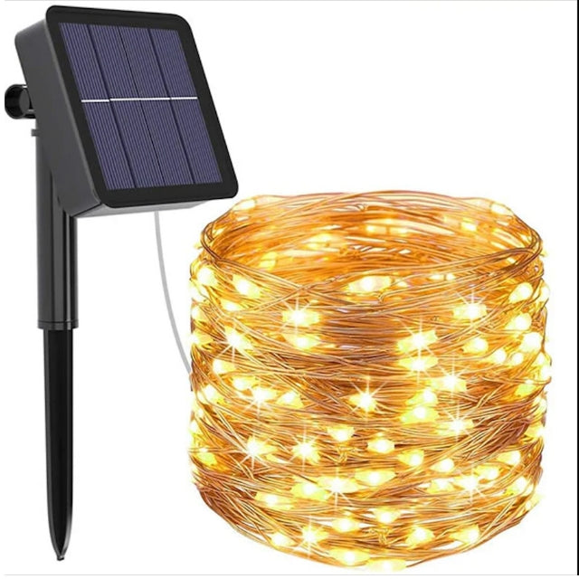 Luz hada LED con Panel Solar