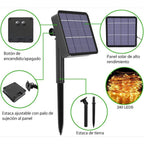 Luz hada LED con Panel Solar