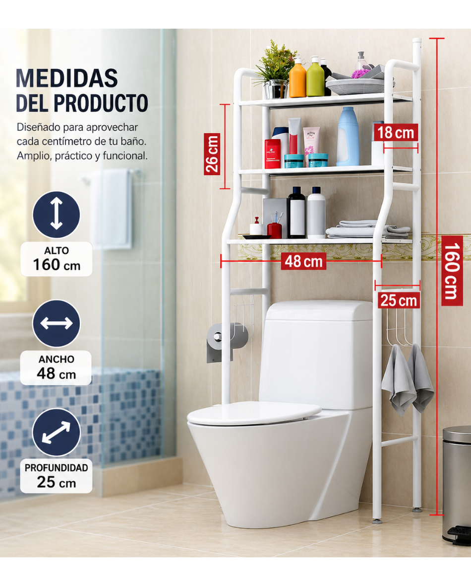 Rack Organizador de Baño